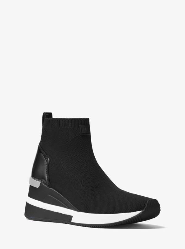 Damske Tenisky Michael Kors Skyler Stretch-Knit Sock Čierne - Topanky Michael Kors Nejlevnejsi | XINMP-8409